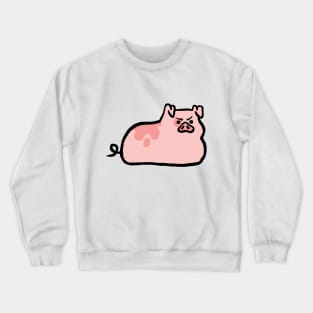 Cute Piggy Very Angry Crewneck Sweatshirt